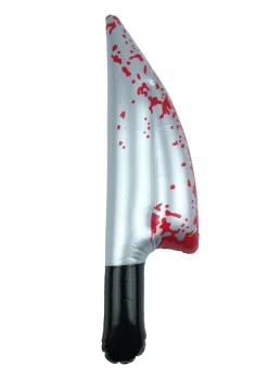 Blutige Horror Schürze Metzger aufblasbares Messer Kostüm Halloween Karneval