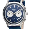 Boccia Herren-Uhr Chronograph Titan Dunkelblau 3734-02