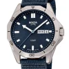Boccia Titan-Armbanduhr für Herren mit Saphirglas 10 bar Blau 3680-01