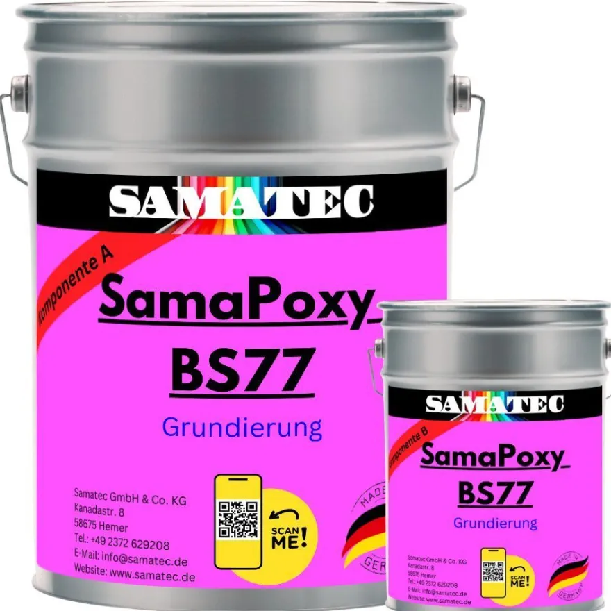 Bodenbeschichtung Epoxidharz Grundierung BS77 10kg/50m² 2K-Primer Betonschutz Epoxid