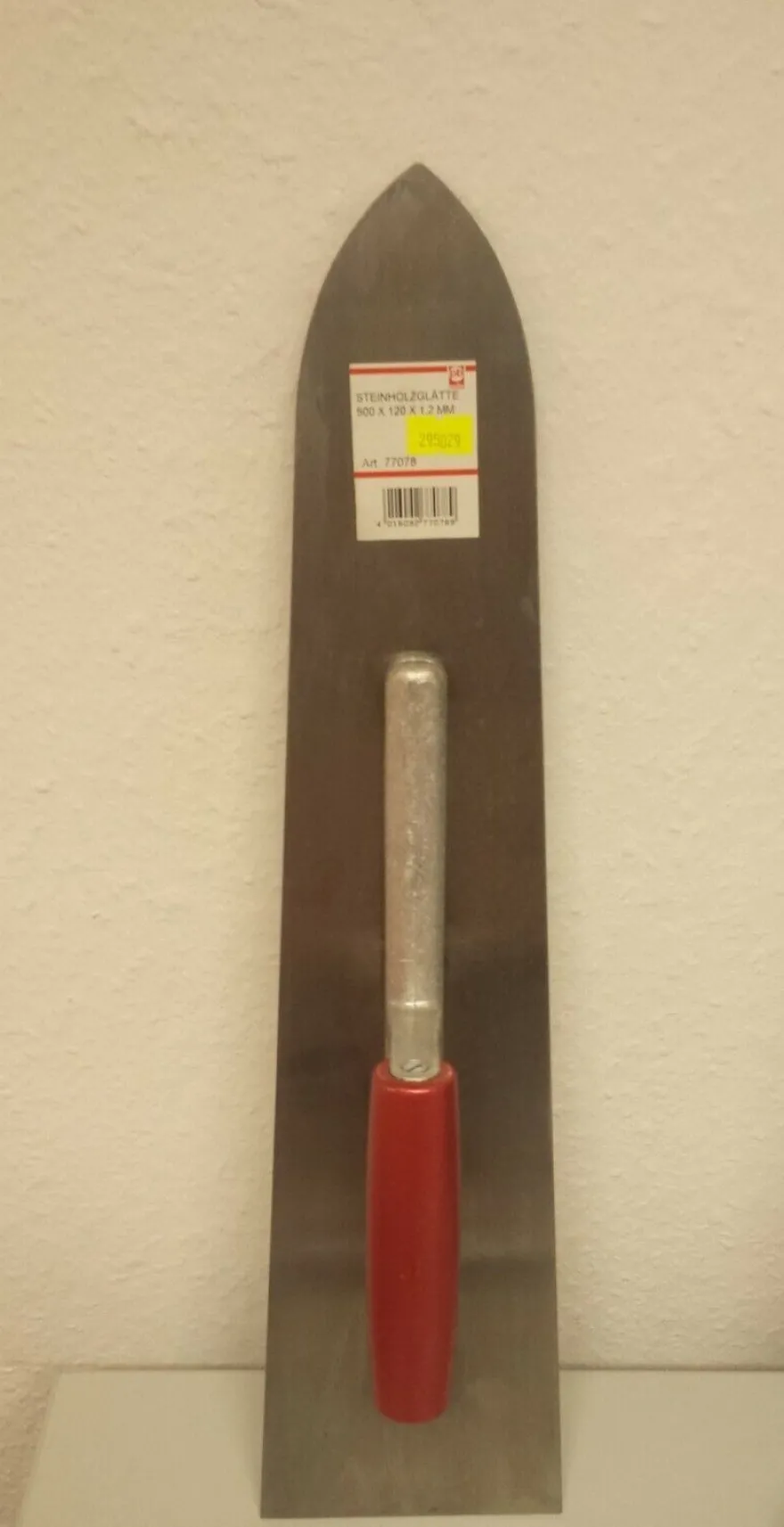 Bodenlegerkelle Bodenlegerglätte verschiedene Größen mit Holzgriff
