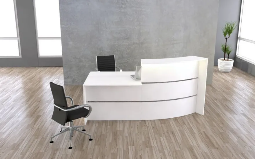 Bogentheke Marseille mit Beratungsplatz 231 x 122,5 x 112cm