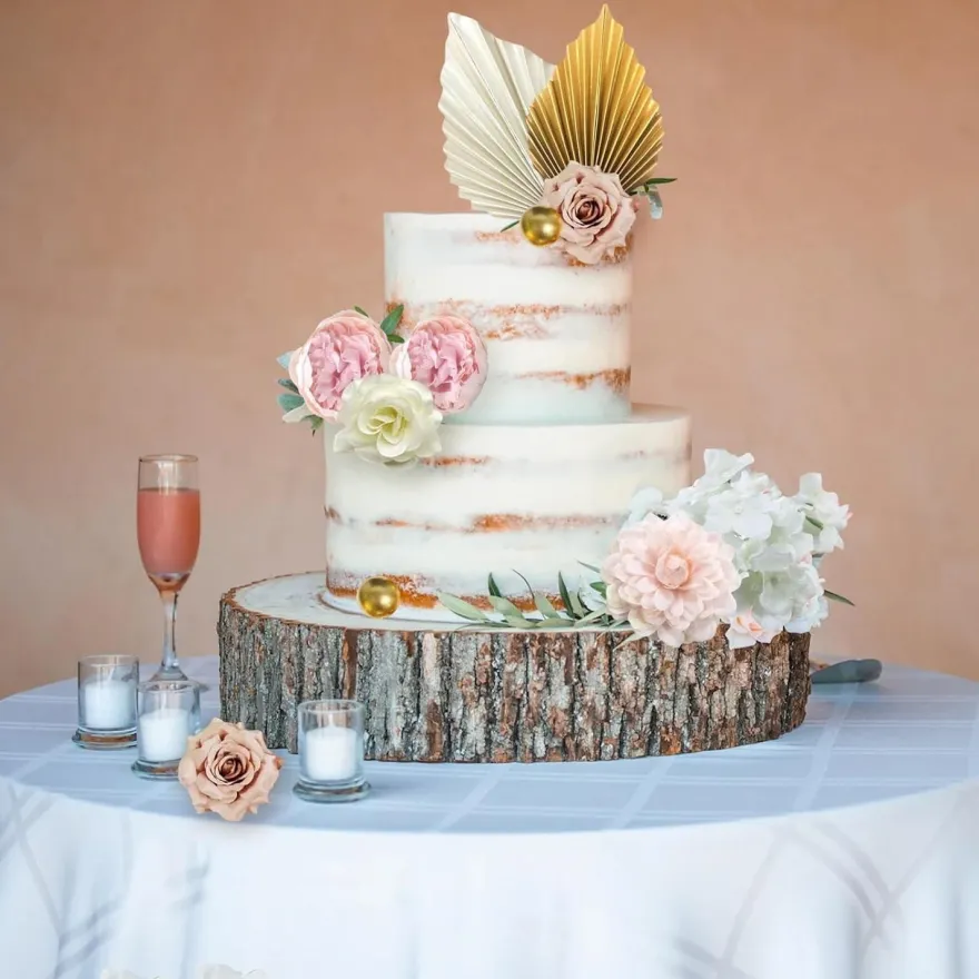 Boho Tortendeko Set 29-teilig mit Blumen und Palmen für Geburtstag Hochzeit
