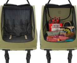 Bollerwagen Kinder 509 Trekker II für 2 Kinder in Grau robust : grau