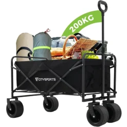 Bollerwagen Klappbarer All Terrain 150/200kg faltbar Handwagen für Camping