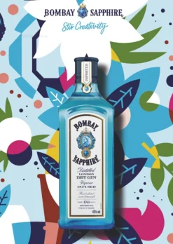 Bombay Sapphire Gin Tonic Geschenkset - Bombay Sapphire London Dry Gin 0,7L (40% Vol