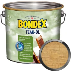 BONDEX Teaköl 2.5 LTR Pflegeöl Schutzöl Holzöl Wetterschutzöl Teakholz-Öl