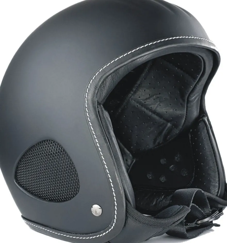 Bores Helm SRM Slight 4 Finale Jethelm mit Leder Innenfutter Matt Schwarz