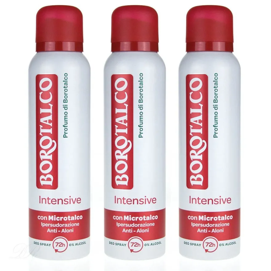 Borotalco Roberts Intensive Deodorant mit Micro-talk 3x 150 ml ohne Alkohol