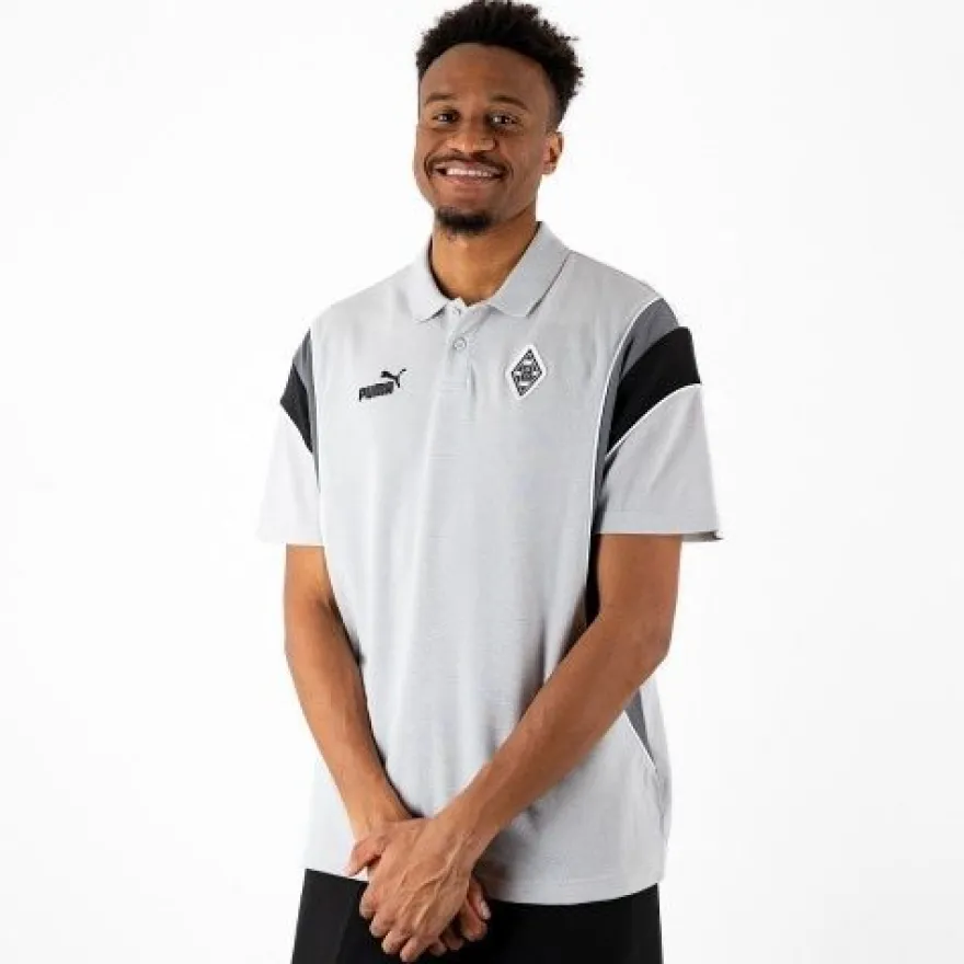 Borussia Mönchengladbach Poloshirt grau