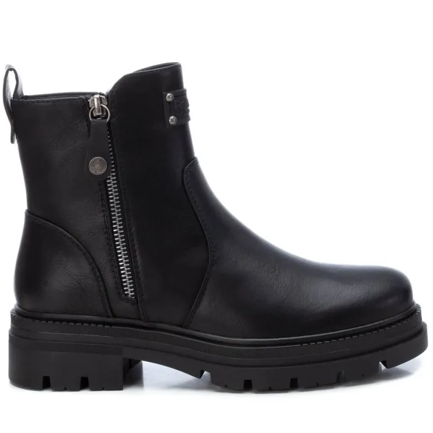 Bottines Refresh Noir mit Reißverschluss