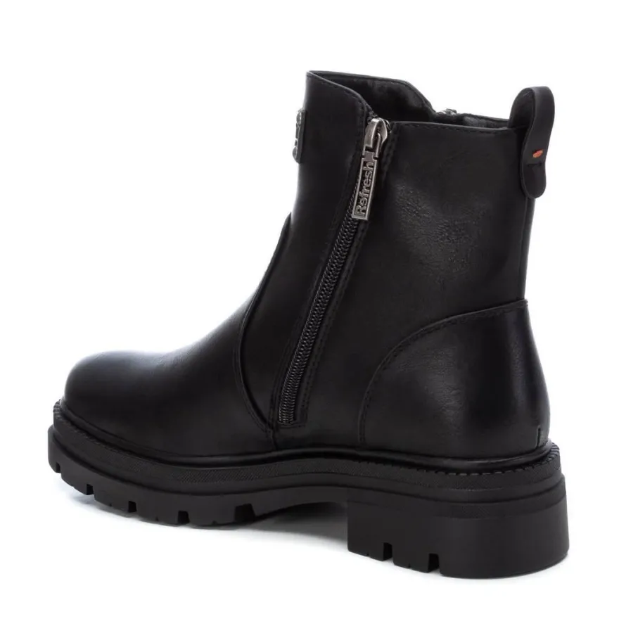 Bottines Refresh Noir mit Reißverschluss