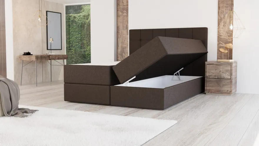 Boxspringbett Bett Ehebett Doppelbett FARO mit 2 Bettkästen