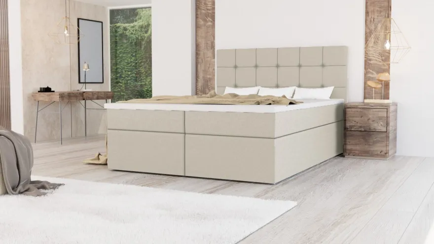 Boxspringbett Bett Ehebett Doppelbett FARO mit 2 Bettkästen