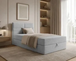 Boxspringbett Bett Einzelbett NELA MINI mit Bettkästen