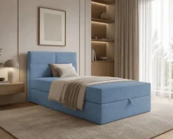 Boxspringbett Bett Einzelbett NELA MINI mit Bettkästen