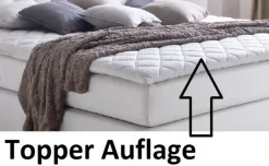 Boxspringbett Isabelle 180 x 200 cm Leder Optik weiß 7 Zonen Multi Tonnentaschenfede