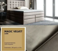 Boxspringbett MAGNUS Doppelbett Ehebett Bettkasten 140 160 180 200 Taschenfeder
