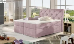 Boxspringbett mit 2 Bettkasten Beverly 180x200 Polsterbett weiß grau schwarz beige