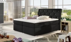 Boxspringbett mit 2 Bettkasten Beverly 180x200 Polsterbett weiß grau schwarz beige