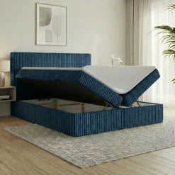 Boxspringbett RALF mit Bettkasten und Topper H2/H3/H4 - Doppelbett in vielen Größen