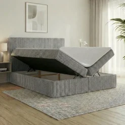 Boxspringbett RALF mit Bettkasten und Topper H2/H3/H4 - Doppelbett in vielen Größen