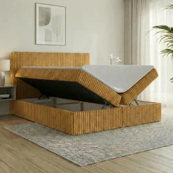 Boxspringbett RALF mit Bettkasten und Topper H2/H3/H4 - Doppelbett in vielen Größen