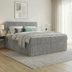 Boxspringbett RALF mit Bettkasten und Topper H2/H3/H4 - Doppelbett in vielen Größen