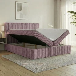 Boxspringbett RALF mit Bettkasten und Topper H2/H3/H4 - Doppelbett in vielen Größen