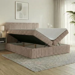 Boxspringbett RALF mit Bettkasten und Topper H2/H3/H4 - Doppelbett in vielen Größen