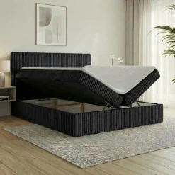 Boxspringbett RALF mit Bettkasten und Topper H2/H3/H4 - Doppelbett in vielen Größen