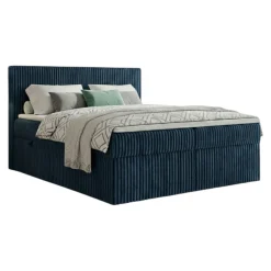 Boxspringbett RALF mit Bettkasten und Topper H2/H3/H4 - Doppelbett in vielen Größen