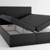 Boxspringbett Schlafzimmerbett ARVID 160x200cm Kunstleder Cappuccino