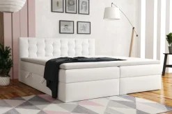 Boxspringbett Schlafzimmerbett DIAGO 200x200cm inkl. Bettkasten