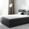 Boxspringbett Schlafzimmerbett PARLA 180x200cm Kunstleder Schwarz