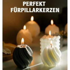 BOYUJK Premium Sojawachs Flocken für Kerzenherstellung, 4kg - 100% Natürlich