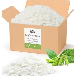 BOYUJK Sojawachs Flocken für Kerzenherstellung, 5KG Premium Natürlich, 100