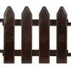 Brauner Gartenzaun 20x15 cm 10 Stück