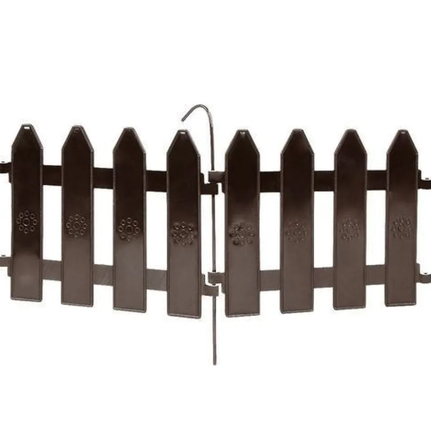 Brauner Gartenzaun 20x15 cm 10 Stück