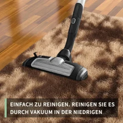 Brauner Hochflor-Teppich 140x200cm Wohnzimmer Schlafzimmer Kinderzimmer