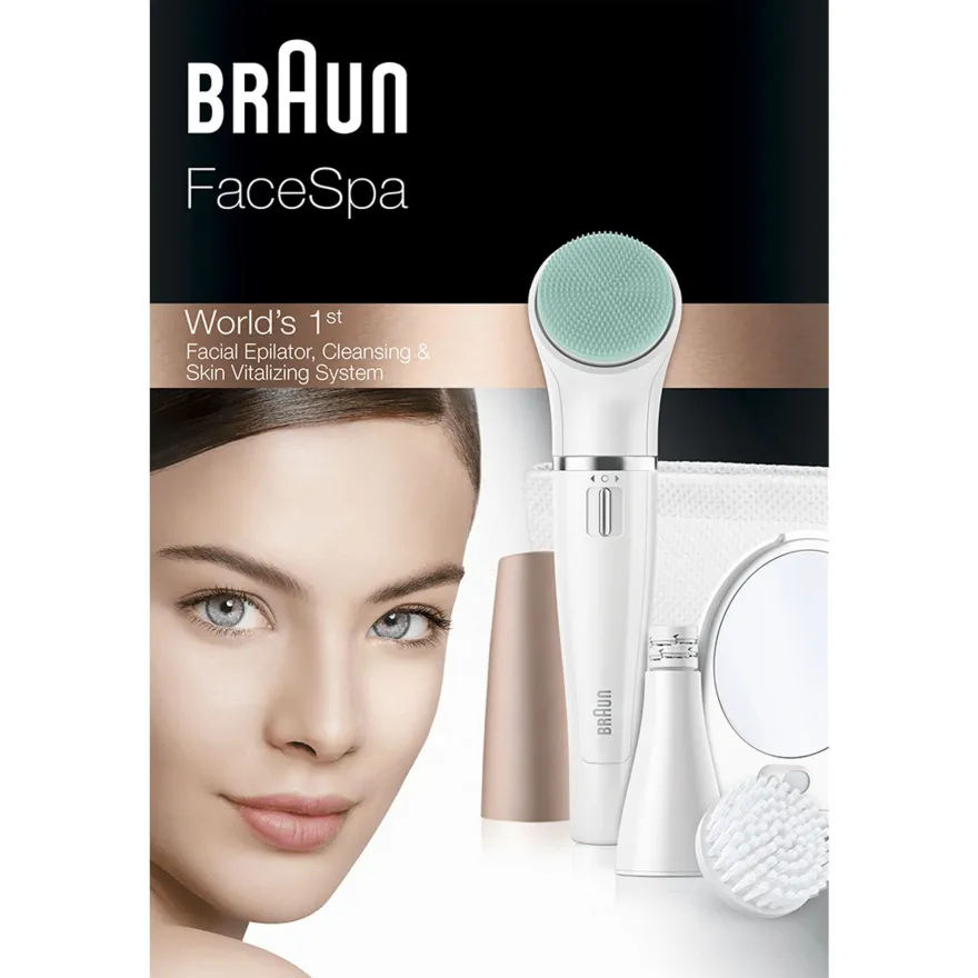 Braun FaceSpa 851V - Gesichtsepilierer - rosa