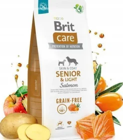 Brit Care Hundefutter getreidefrei Senior & Light Lachs 12 kg