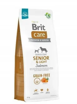 Brit Care Hundefutter getreidefrei Senior & Light Lachs 12 kg
