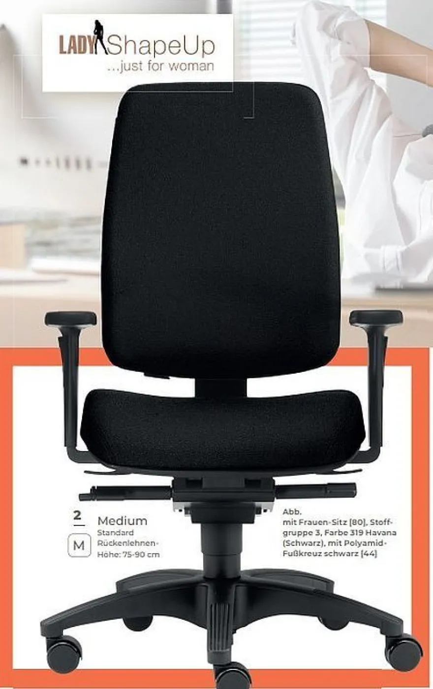 Bürodrehstuhl Drehstuhl Lady Shape Up
