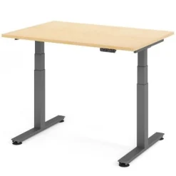 Büro Schreibtisch Stehtisch höhenverstellbar 120x80 cm Modell XDSM12 mit Memory-Sc