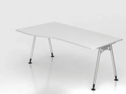 Büro Schreibtisch 180x80/100 cm Freiform Modell AS18 stufenlos höheneinstellbar