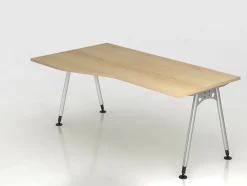 Büro Schreibtisch 180x80/100 cm Freiform Modell AS18 stufenlos höheneinstellbar