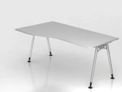 Büro Schreibtisch 180x80/100 cm Freiform Modell AS18 stufenlos höheneinstellbar