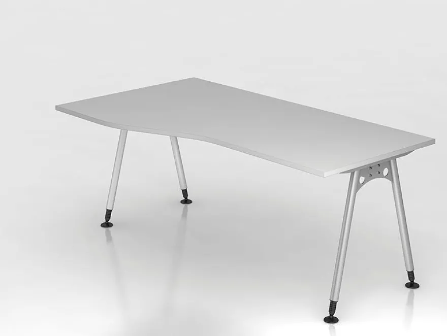 Büro Schreibtisch 180x80/100 cm Freiform Modell AS18 stufenlos höheneinstellbar