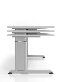 Büro Schreibtisch 80x80 cm Modell ZS08 mechanische Höheneinstellung